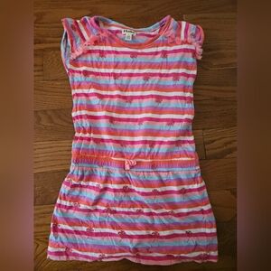 Hatley girls summer dress sz 8 colourful stripe